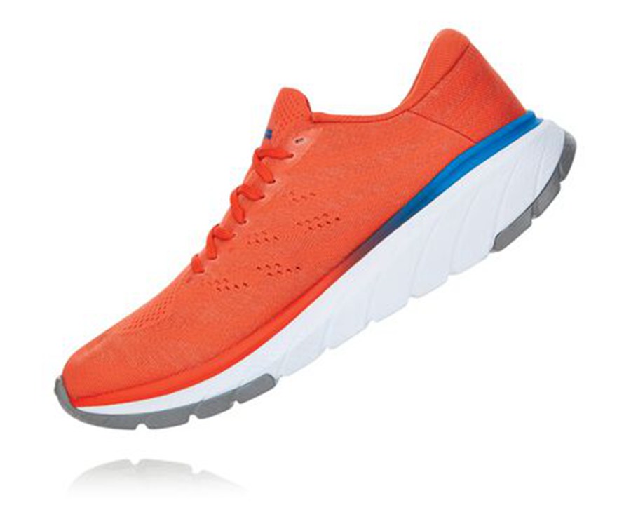 Hoka One One Mens Running Shoes - Cavu 3 - Red - XYKC70698